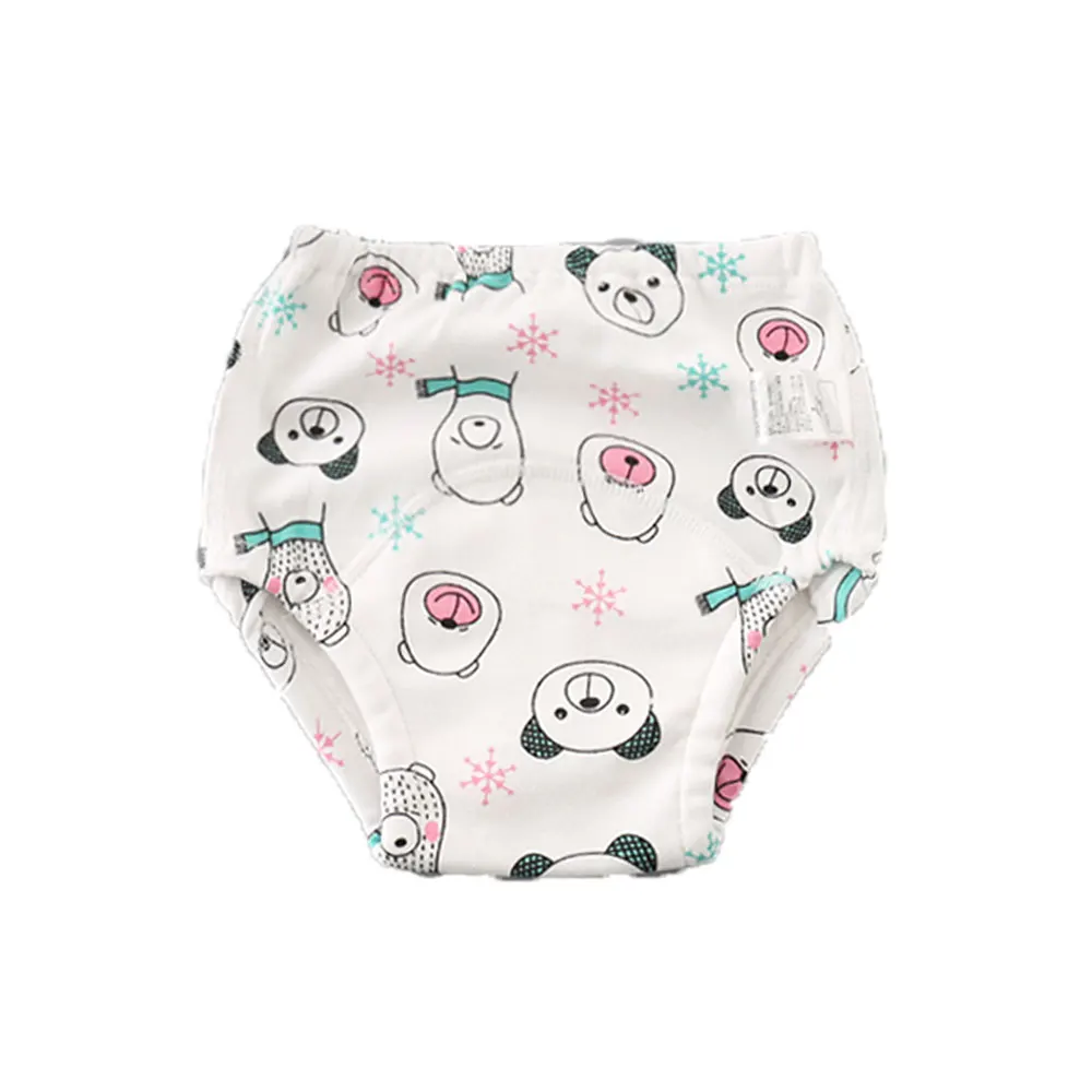 

Детские подгузники, Многоразовые Детские Моющиеся Водонепроницаемые дышащие тренировочные штаны из хлопчатобумажной марли для маленьких девочек и мальчиков