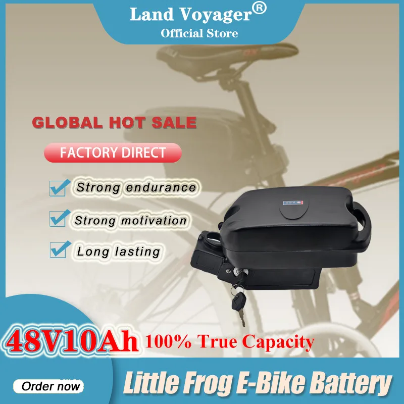 Land Voyager 48V 10Ah лягушка фара для электровелосипеда в Батарея городской велосипед