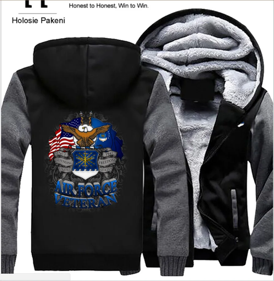 Новинка 2022 утепленный плюшевый кардиган с логотипом морской пехоты толстовка