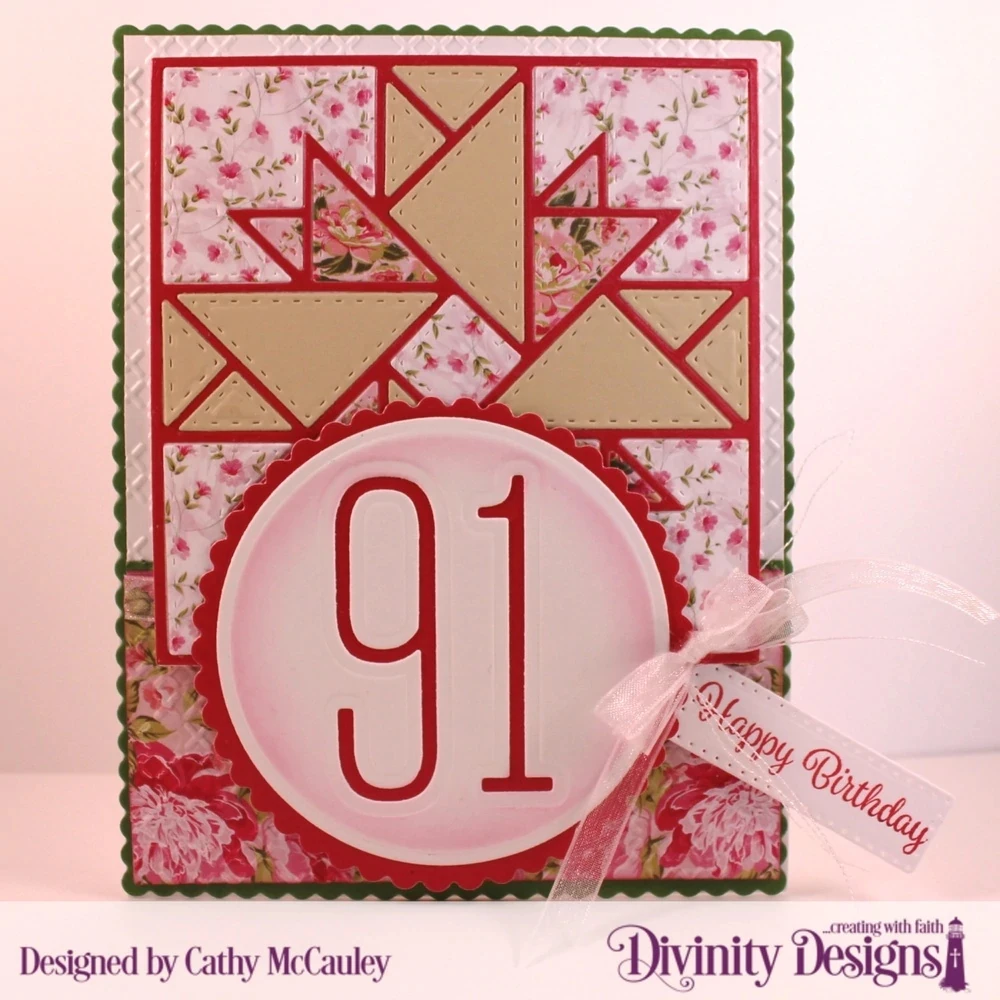 

Quilted triangles Metal Cutting Dies for Scrapbooking Steel Craft Cut Embossing Paper Card Album Stencil