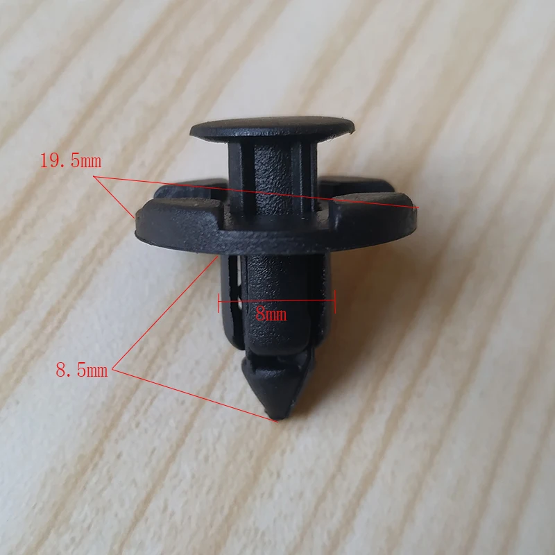 

20Pcs 8mm hole Auto Bumper Mudguard Special Nylon Rivet Fastener Grills Side Skirts Car Trim Clips For Nissan Livina