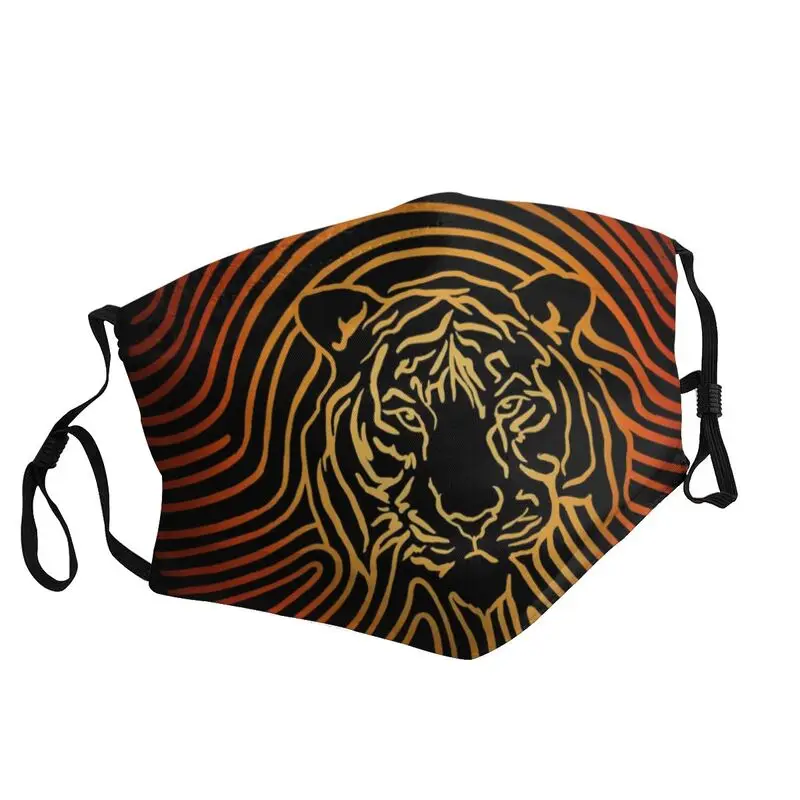 

Маска-респиратор мужская с принтом тигра, Пылезащитная, не одноразовая
