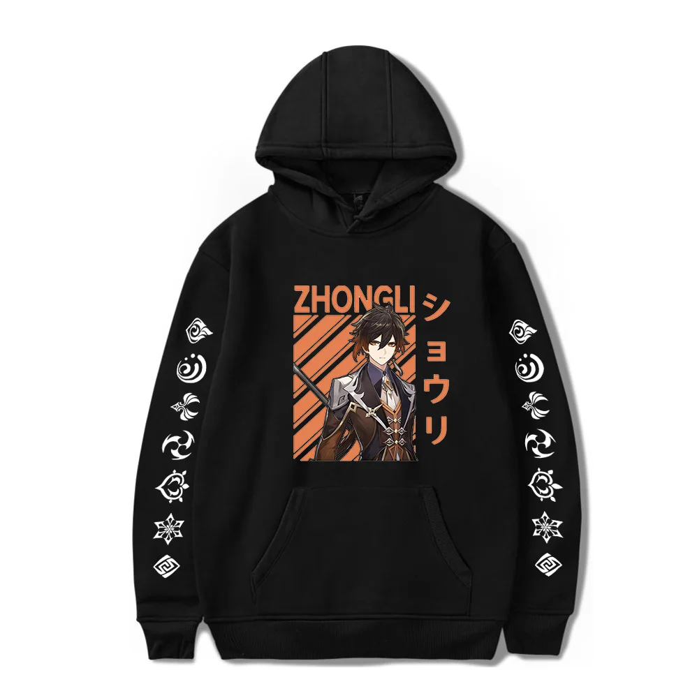 

Morax Graphic Hoodies Men Women Anime Genshin Impact Pullover Sweatshirt Unisex Pullovers Men Women Autumn Hoodies Oversized