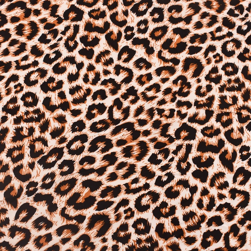 Серия с леопардовым принтом хлопчатобумажная Поплиновая Ткань для шитья