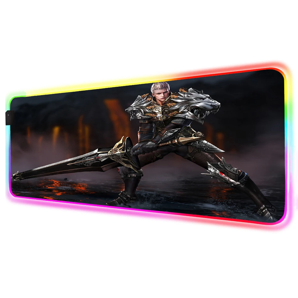 

Gaming Mouse Pad RGB Game Player Accessories Large Size LED MousePad Gaming Laptop Pad PC Pad with Backlight Gaming LOL
