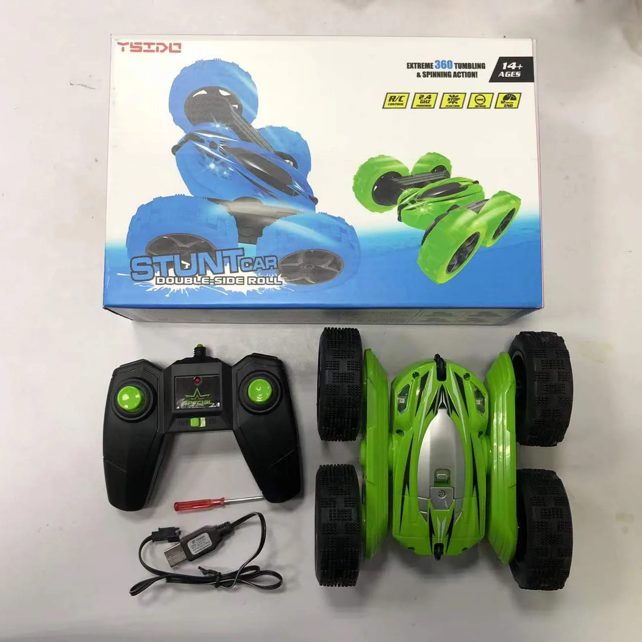 YSIDO Radio Controlled Toy Vehicles 360° RC Stunt Car | Cars