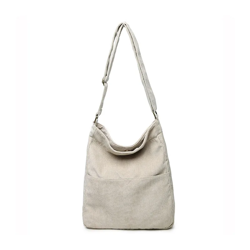 Женская Вельветовая сумка на плечо Hylhexyr Большая вместительная простая винтажная