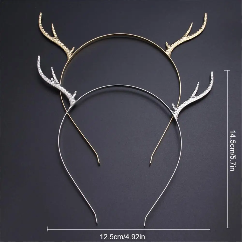 Повязки На Голову Модные женские милые лося рога волос обруч головной убор