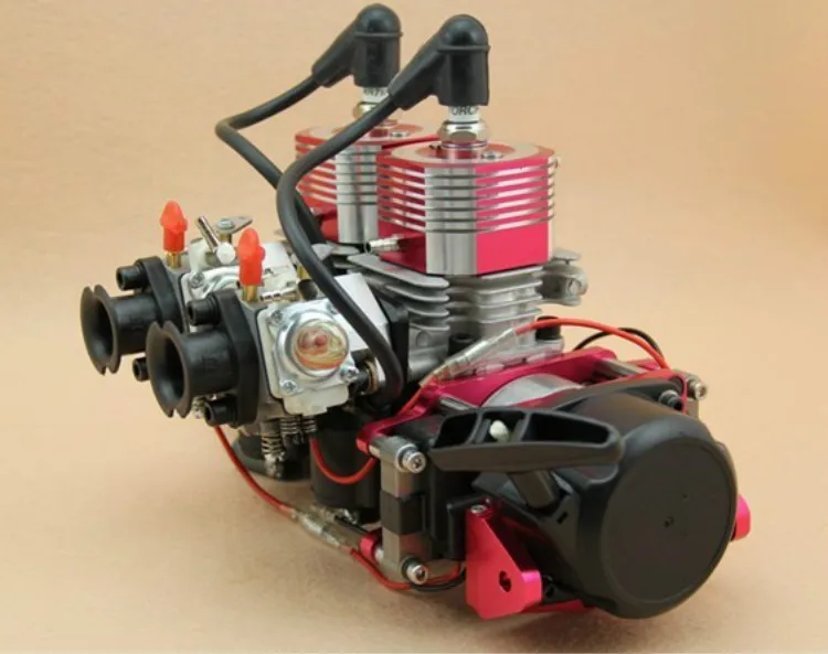 52cc или 58cc двухцилиндровый R/C лодочный газовый двигатель