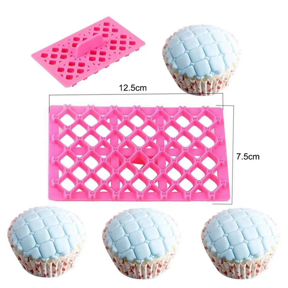 9 штук упак. Торт Помадка тиснение Плесень Кружева цветок печенья резак набор