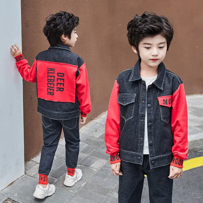 Весенне-осенние платья в ковбойском стиле комплекты для мальчиков Новый 2021