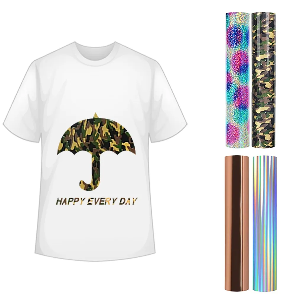 4 Roll Vinyl Heat Transfer Iron On DIY Garment Film Silhouette Paper Art | Дом и сад