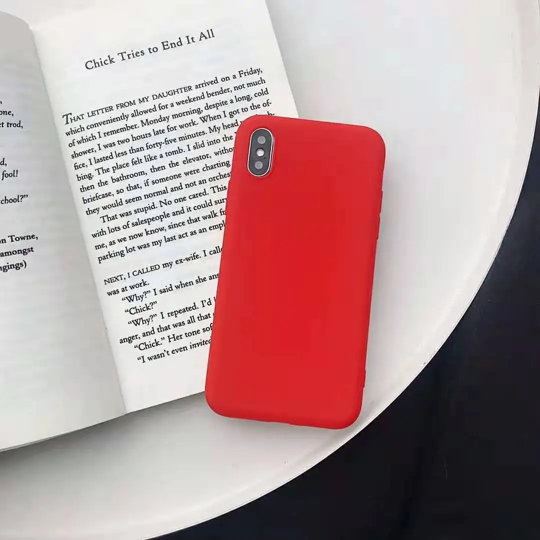 Новинка однотонные силиконовые парные Чехлы для iphone 7 6 11 8 Plus XS XR X MAX милые мягкие