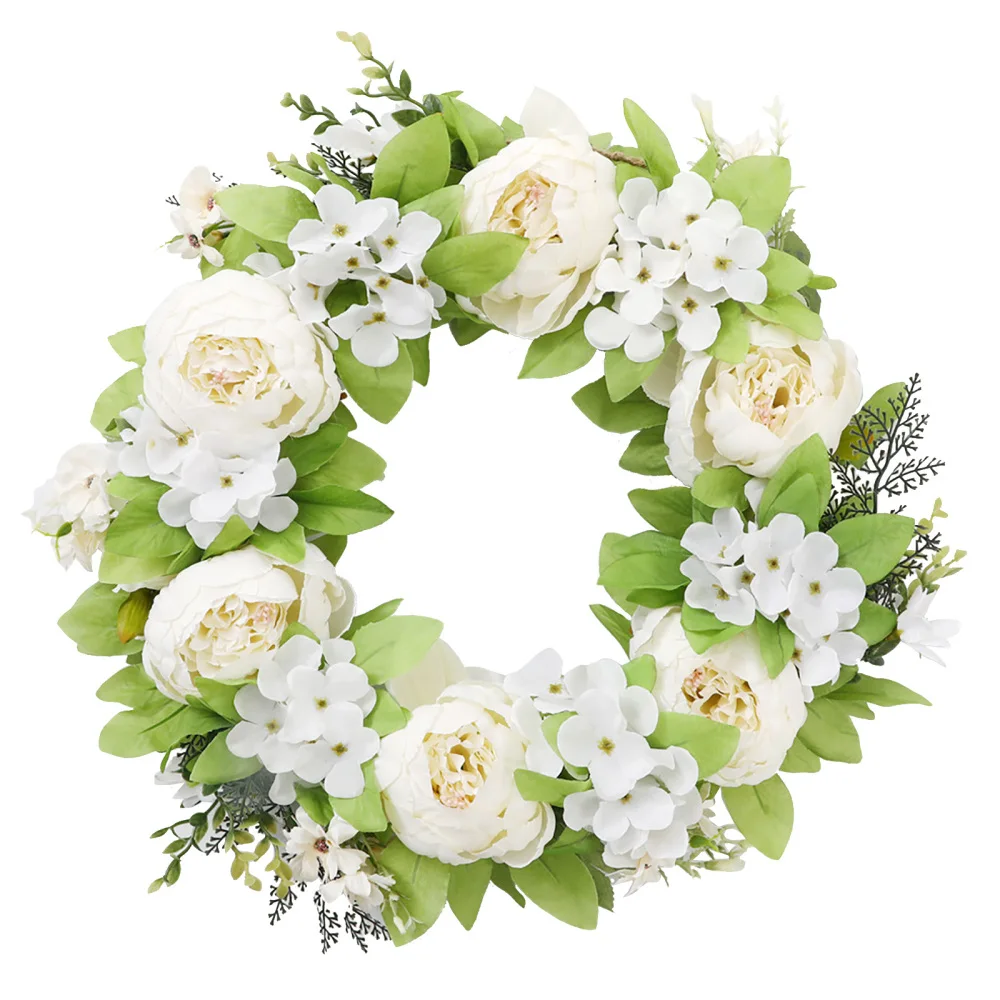 

Гирлянда, венок, летнее украшение для входной двери, свадьбы, украшение для дома, искусственное окно из ротанга, украшения для стен ручной ра...