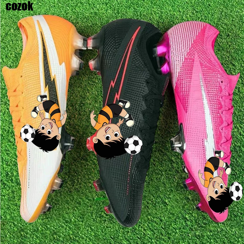 

Wholesale Fashion 2021 FG Football Shoes Mens New Arrival Low Ankle Outdoor Non-Slip Football Boots Free Shipping