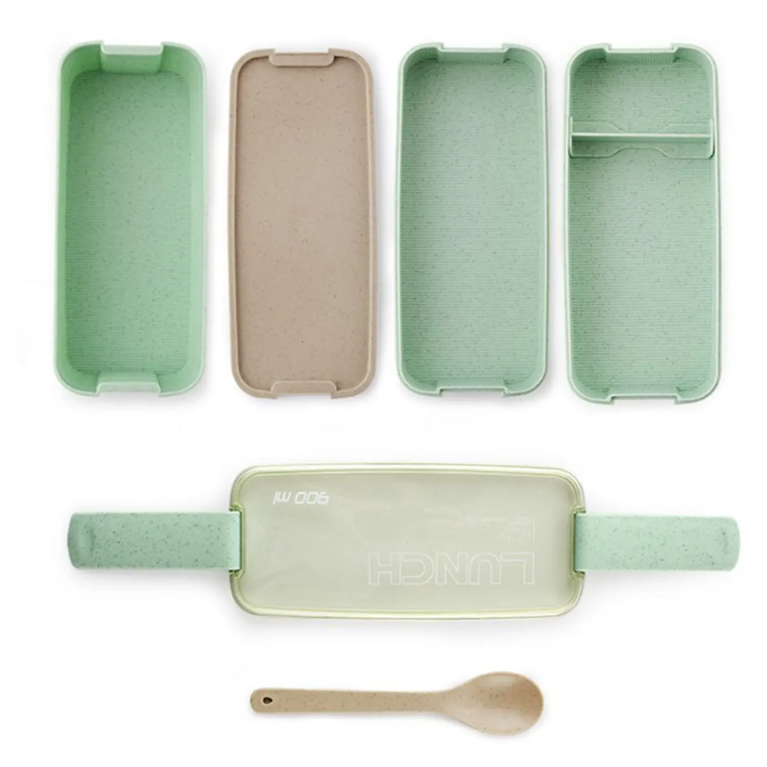SUPNIU Portable Healthy Material Lunch Box 3 Layer Wheat Straw Bento Boxes Dinnerware Food Storage Container Foodbox | Дом и сад