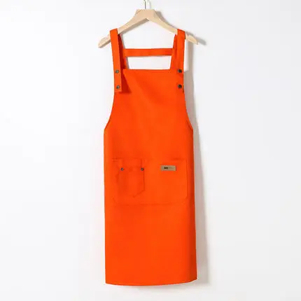 

Kitchen Apron Coffee Shop Barbecue Manicure Milk Tea Shop Denim Canvas Wear-resistant Overalls Logo Print