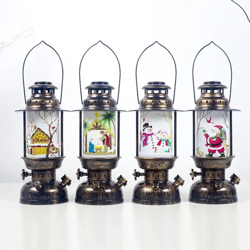 

LED Christmas Decoration Festival Lantern Creative Christmas Portable Lanterns Home Garden Decoration Ornaments Night Light New