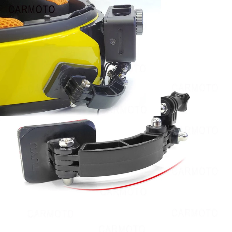 Регулируемый мотоциклетный шлем подбородок крепление для GoPro держатель камеры набор портативный strongнагрузка емкость легкий легко установить фиксированный