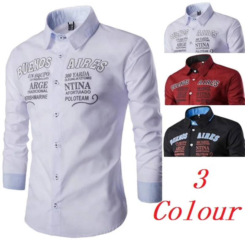 

ZOGAA 2020 mens dress shirts fashion men clothes Polyester letter printing Solid color mens shirts streetwear Casual Shirts