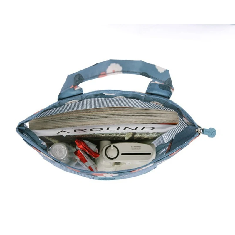 2019 женские сумочки для макияжа моря прозрачные сетчатые зеленые нейлоновые