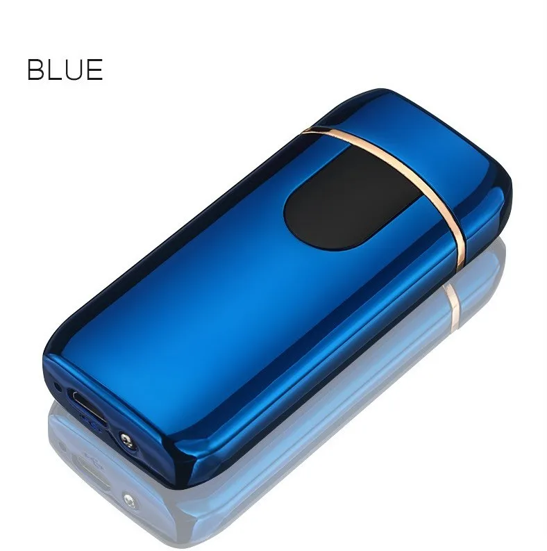 Зажигалка USB зарядка плазменный сенсорный экран электрическая зажигалка для сигарет творческая ветрозащитная личность, чтобы отправить другу