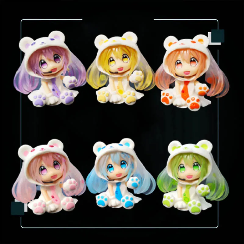 

6Cm Multiple Colour Hatsune Q Version Cute Doll Miku Model Figures Around Anime Characters Dolls Collectible Gifts for Girls