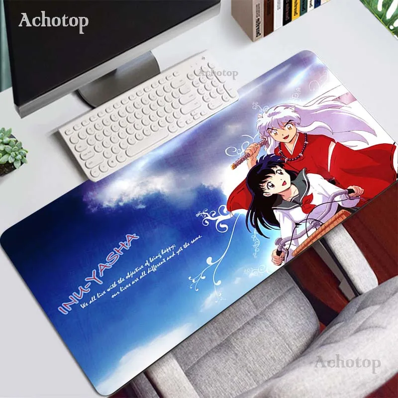 

Lnuyasha Gaming Mouse Pad Anime Larger Mice Mat Pad Big Speed Overlock Edge XL Keyboard Pad to Mouse Desk Mousepad For CSGO LOL
