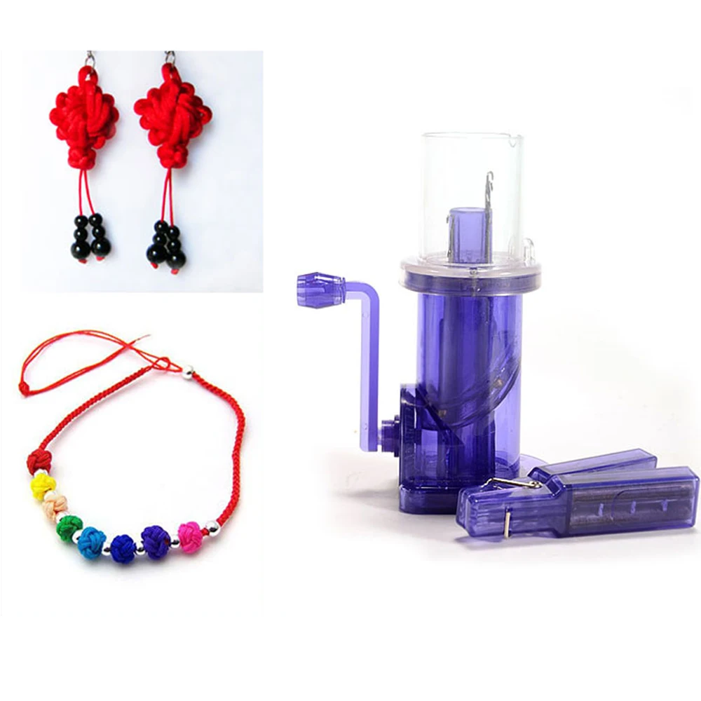 

Creative Hand Knitting Machine Embellish Knitting Machine Loom Plastic Spool Knitter Wool Winder Craft Bracelet Weave Tool