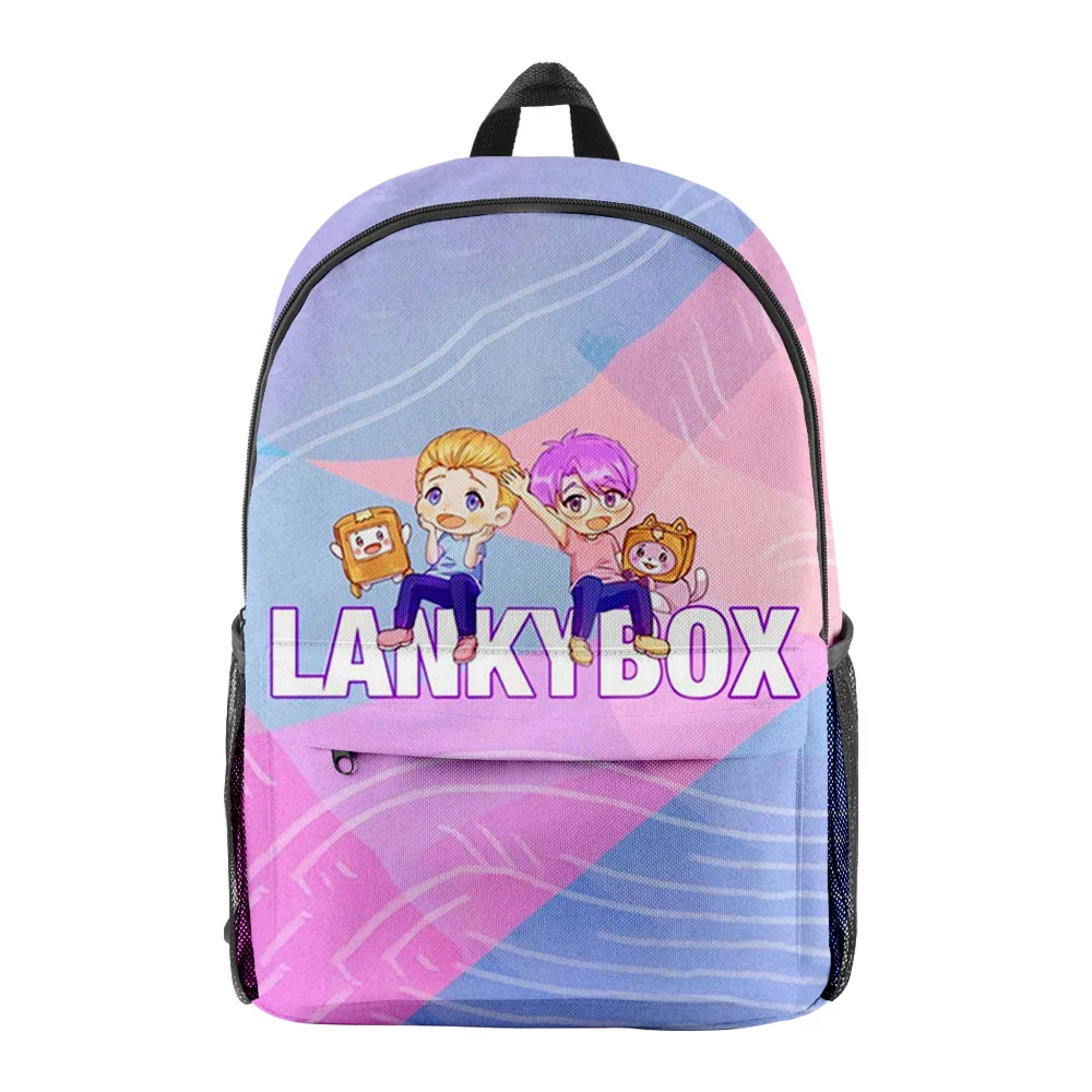 "Рюкзак Lankybox из ткани Оксфорд, школьный ранец, Модная стильная детская дорожная сумка для девочек-подростков"