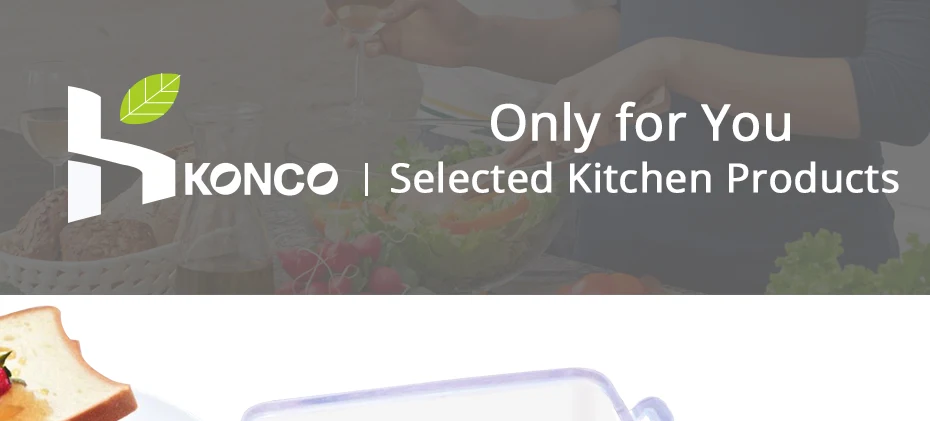 Konco холодильник Microwavable свежий хранения коробка анти-перекрестный вкус портативный яйцо овощи фрукты коробка для хранения еды