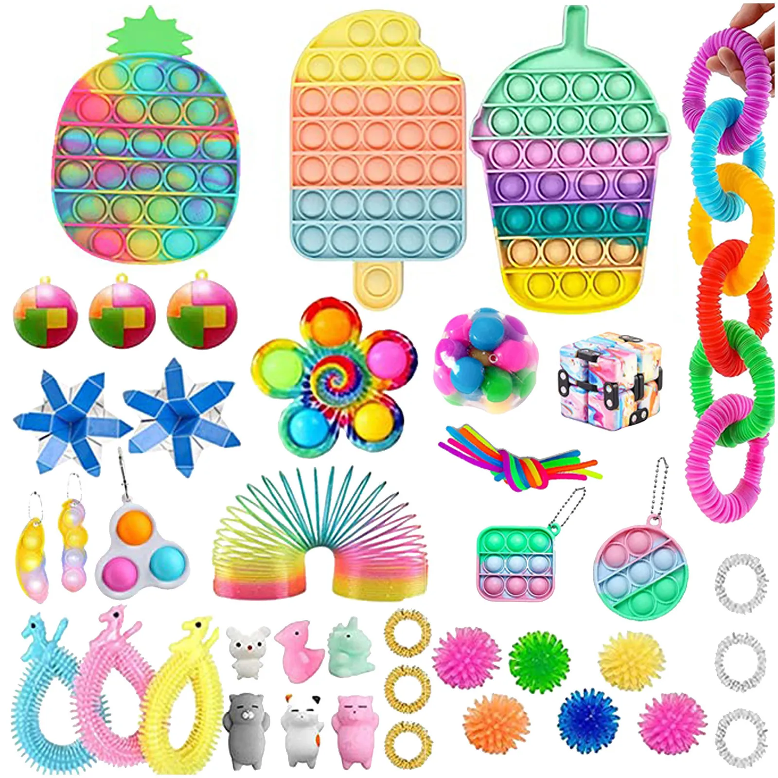 

Fidget Toys Anti Stress Set fidget toys Relief Pack Christmas Gift for Adults Children Figet Sensory Squishy Relief Antistress