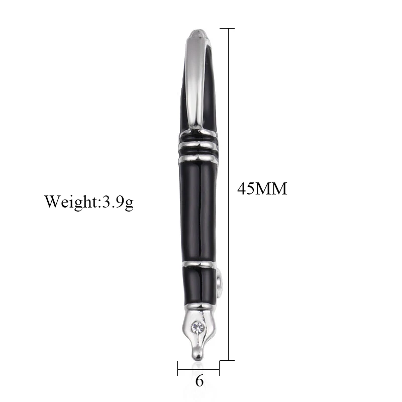 Женская Винтажная брошь в форме ручки MAIKALE с эмалью и бусинами 4 цвета | Украшения