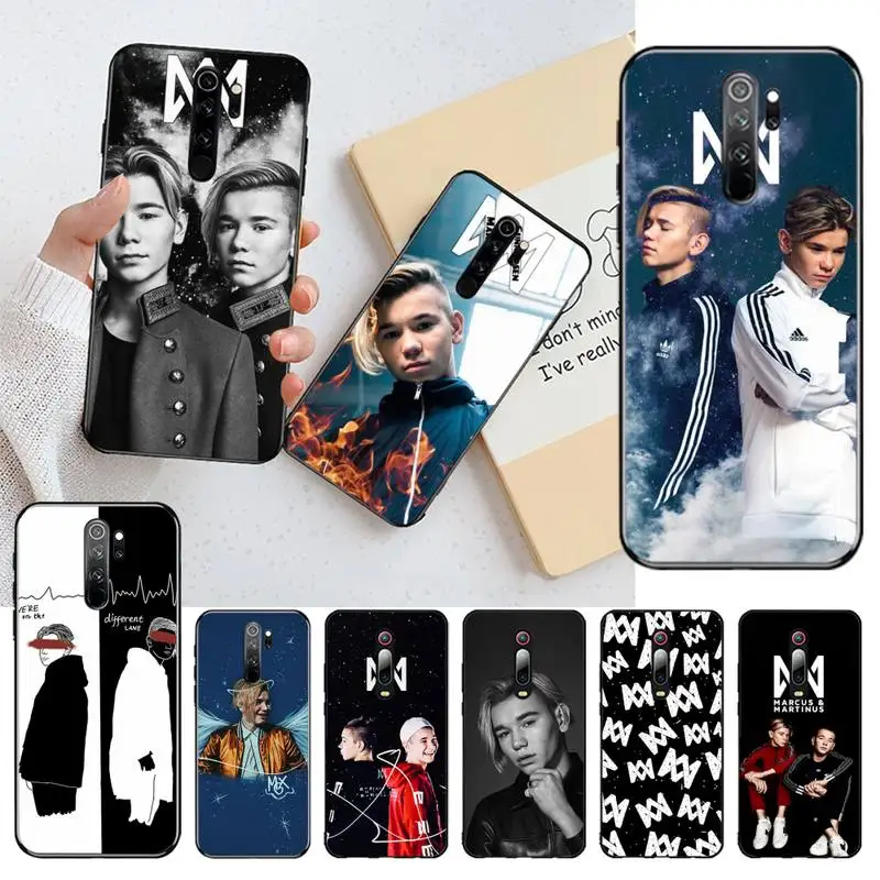 

CUTEWANAN Marcus and Martinus Luxury Phone Case for Redmi Note 9 8 8T 8A 7 6 6A Go Pro Max Redmi 9 K20