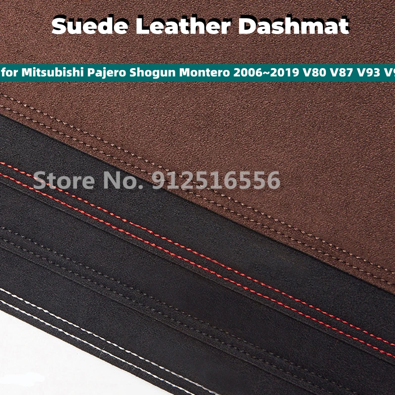 

Car Suede Leather Dashmat Dash Mats Pad Dashboard Cover Sun Shade for Mitsubishi Pajero Shogun Montero 2006~2019 V80 V87 V93 V97