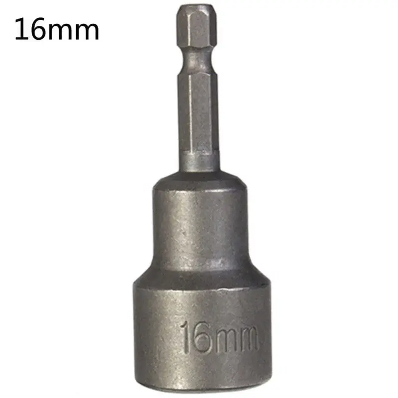 

1pc Hex Bit Socket Adapter 8mm 19mm Magnetic Nut Driver Socket Sleeve Adapters Drill Bits Hand Tools