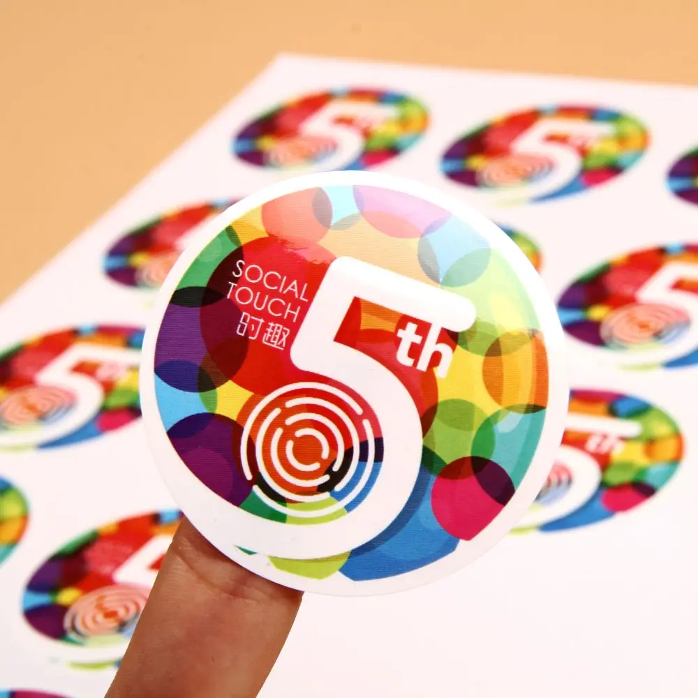 1000 наклейки шт. Пользовательский логотип s индивидуальные на заказ самоклеящиеся