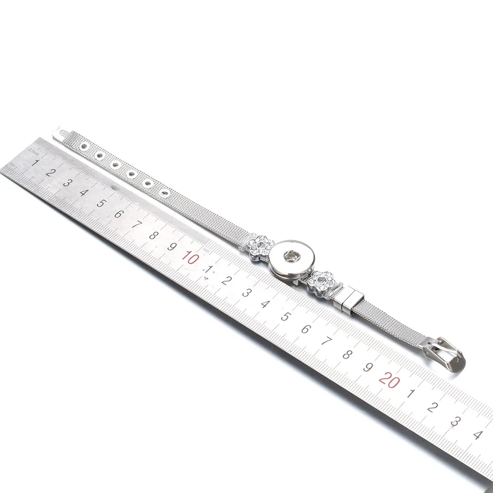 Женский браслет из нержавеющей стали с шармами 18 мм|bracelets for|snap bracelets for womensnap bracelet |