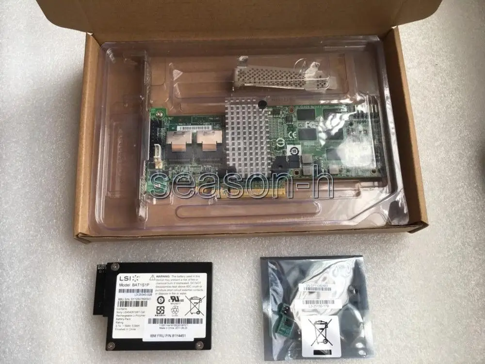 LSI00202 + LSI00292 BBU08 Megaraid SAS 9260 8i SSD 2 0 ssd ключ 512m RAID контроллер|Платы расширения| |