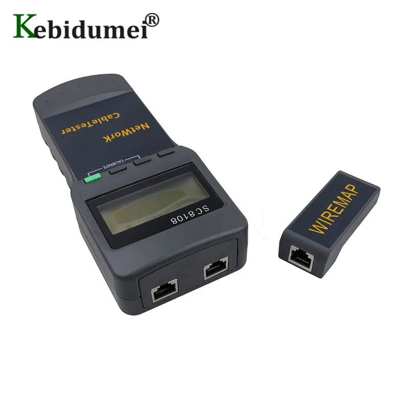 Портативный тестер сетевого кабеля SC8108 RJ45 Cat5e Cat6 UTP Unshield LAN RJ11 телефонного |