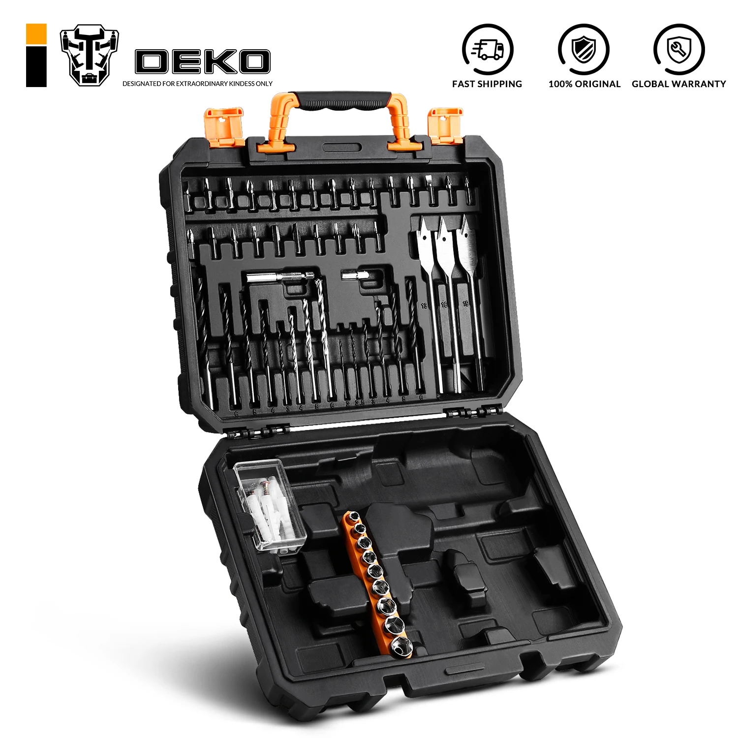 Пластиковый Чехол для инструментов DEKO BMC 12 В Аккумуляторная дрель GCD12DU3 с 73