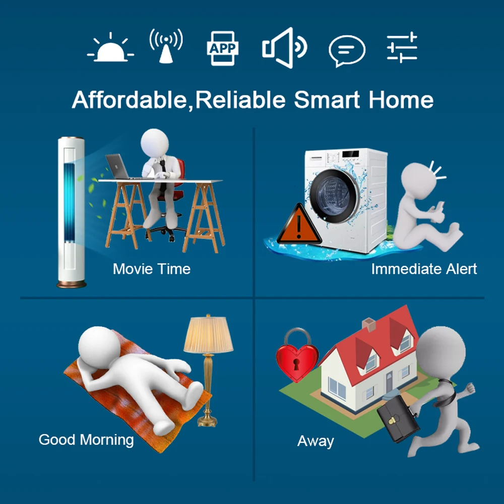 ZWave контроллер-концентратор Smart Home Поддержка всех смарт-устройств Z-Wave Alexa Google Home Совместимость