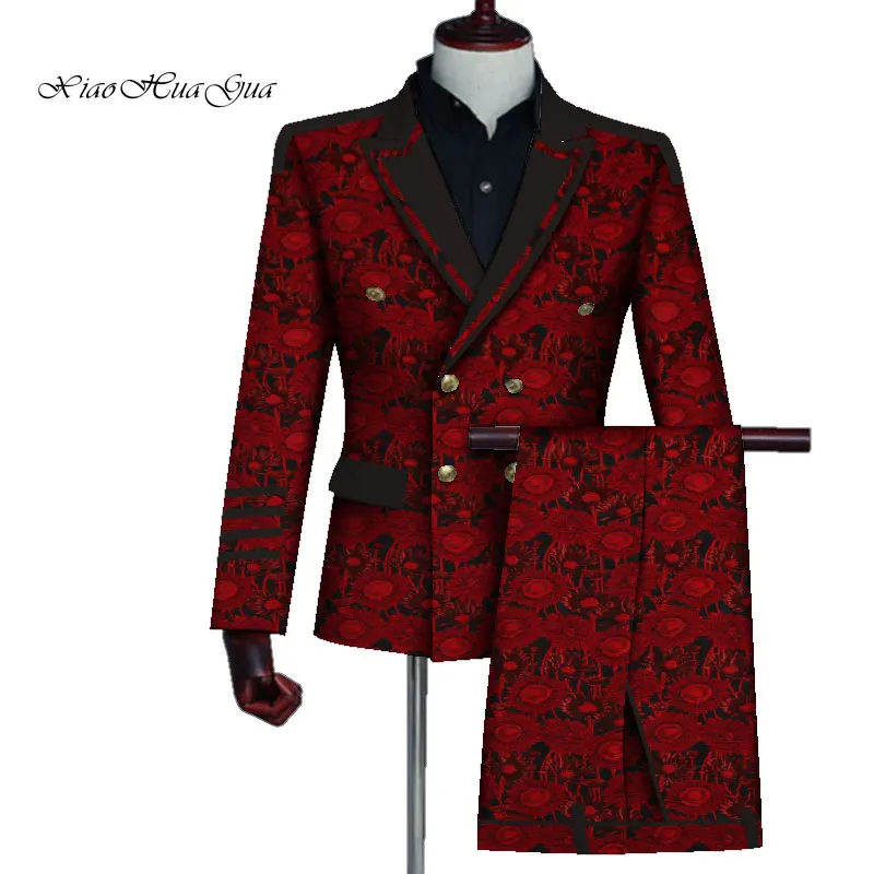 Комплект из 2 предметов: Блейзер и штаны мужская одежда в африканском стиле