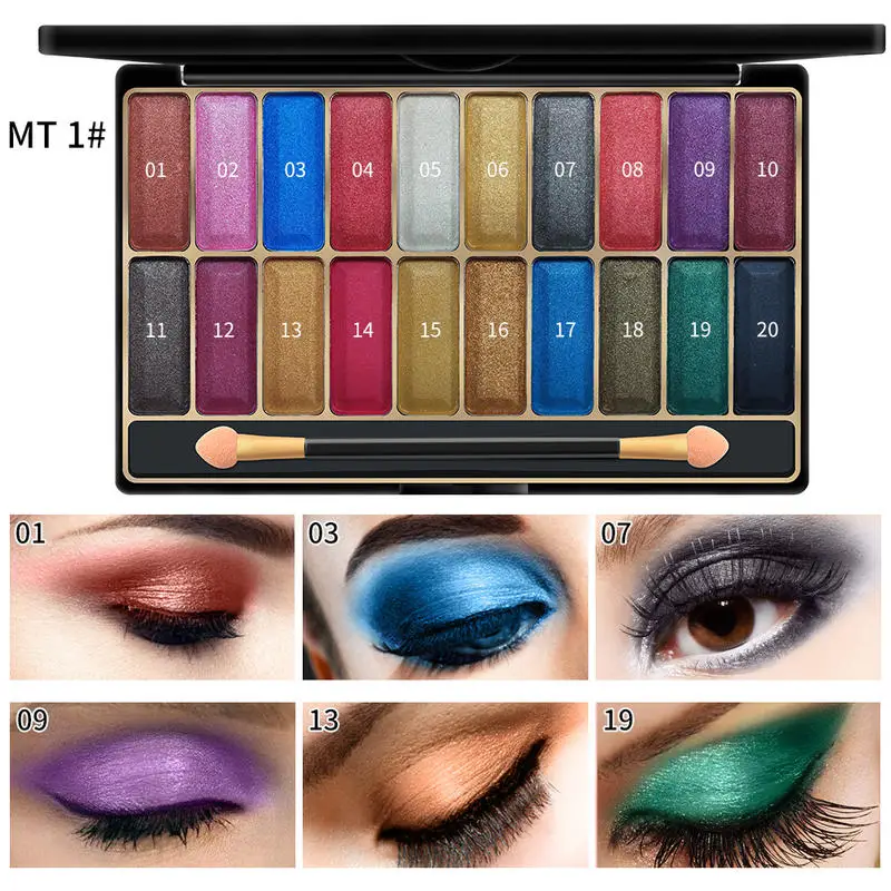 

Makeup Shimmer Glitter Eyeshadow Powder Contour Pigmented Waterproof Cosmetics