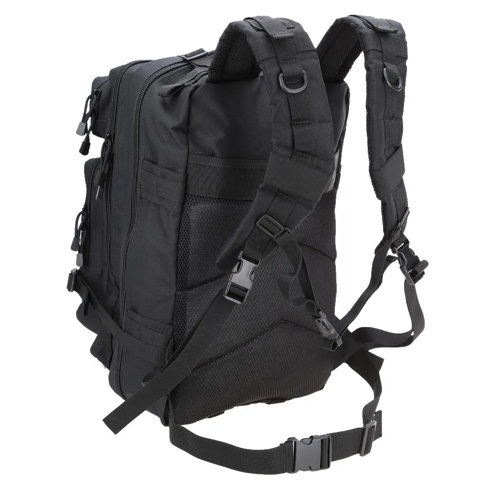 Новый 45L Открытый тактический рюкзак черный 1000D нейлон MOLLE многофункциональный