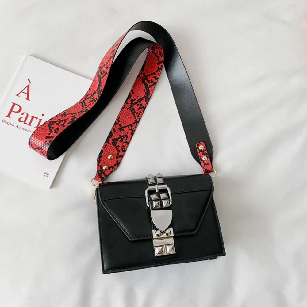 Модные Сумки из искусственной кожи со змеиным ремешком ремешок аксессуары для