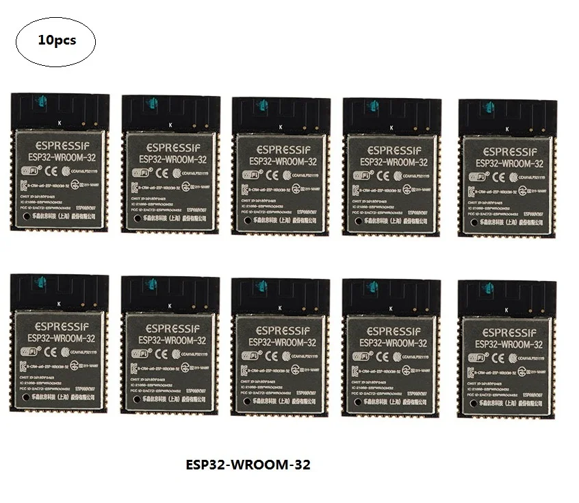 10 шт. ESP32 WROOM 32 WiFi + Bluetooth модуль двухъядерный процессор MCU с низким