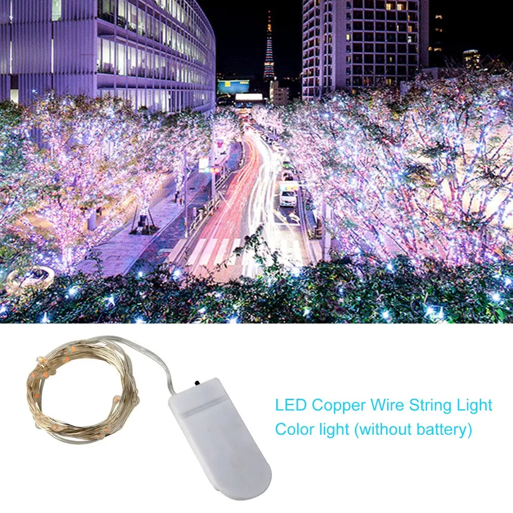 

Led Copper Wire Lamp String Decorative String Lights Of Christmas And Wedding Button Copper Wire Lamp