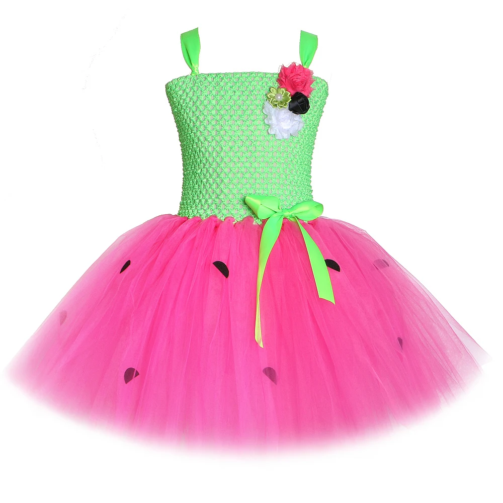 

Милое клубничное платье, платья принцессы для маленьких девочек, милый костюм с арбузом для девочек, детская одежда для дня рождения