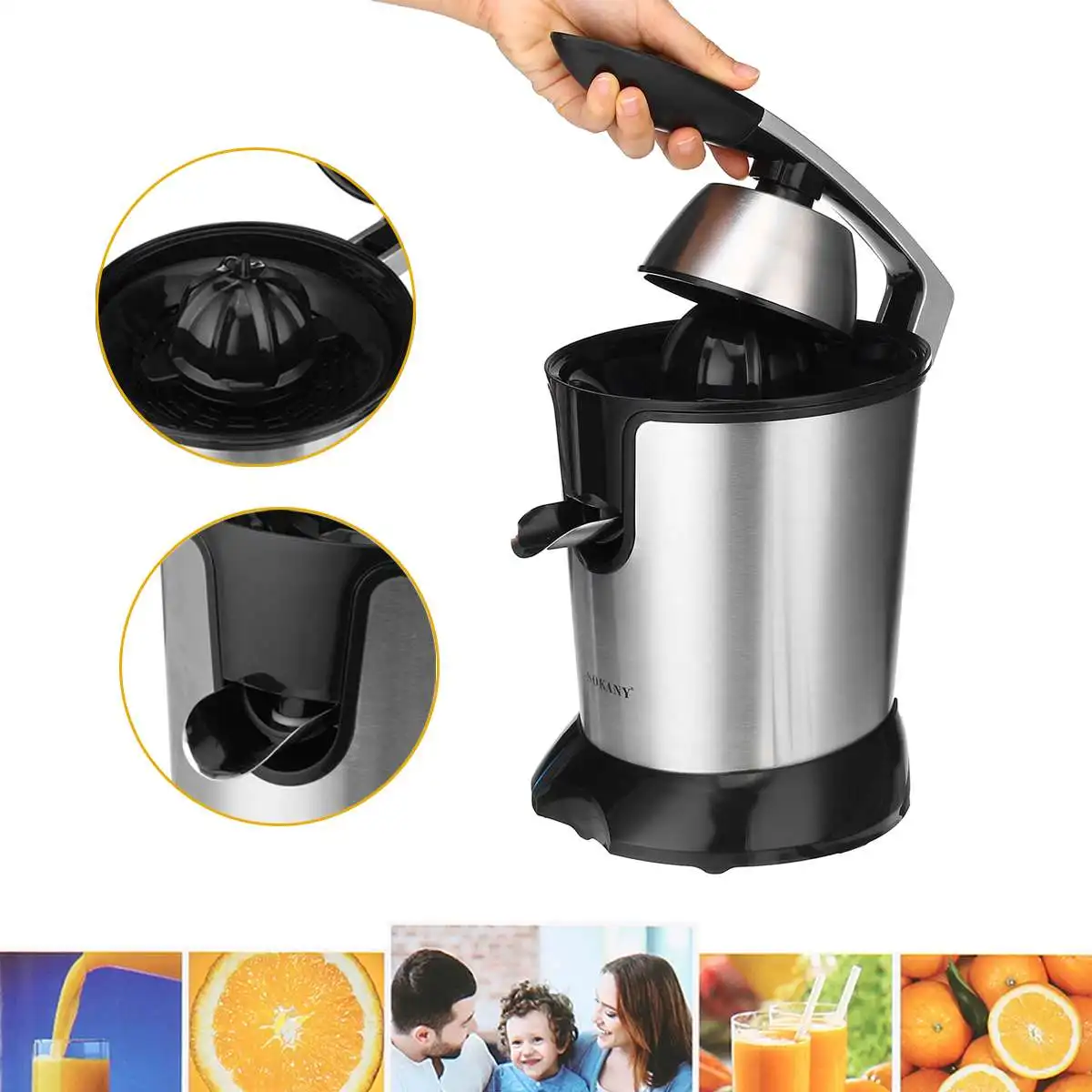 

SOKANY Stainless Steel Juicer 350W Orange Lemon Electric Juicers Fruits Squeezer Extractor For Kitchen Home Appliances